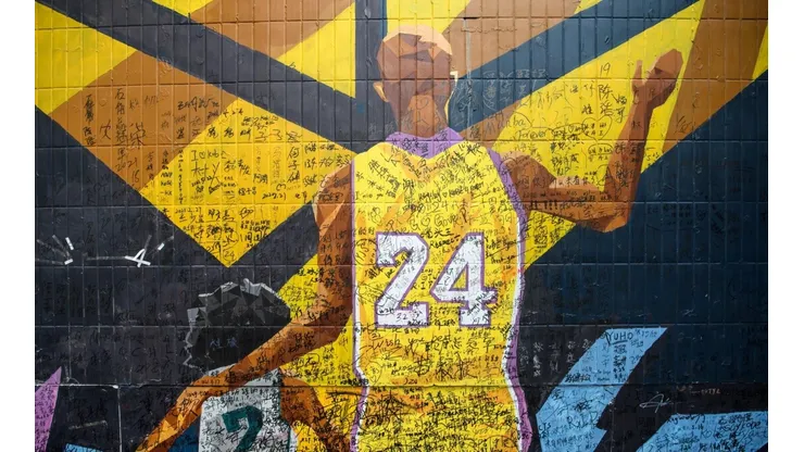 Muro em homenagem a Kobe Bryant em Guangzhou, na China (Getty Images)
