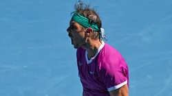 Nadal comemorou a vitória contra Adrian Mannarino (Getty Images)