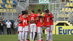 Foto: Twitter Oficial do Internacional - Meninos do Inter antes do jogo comntra a Portuguesa na Copinha
