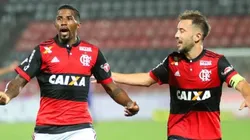 Foto: Gilvan de Souza/Flamengo - Rodinei (à esq.) interessa a Ceni para o São Paulo em 2022