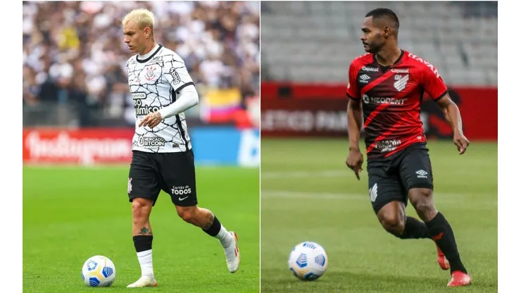 Corinthians e Athletico se enfrentam com objetivos distintos (Foto: Marcello Zambrana e Gabriel Machado/AGIF)