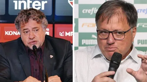 Fotos: Érico Leonan / saopaulofc.net e Cesar Greco / Palmeiras