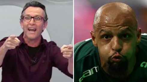 Foto - Neto: Reprodução TV Band - Felipe Melo - César Greco - Sociedade Esportiva Palmeiras