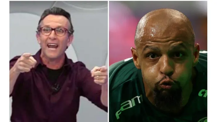 Foto - Neto: Reprodução TV Band - Felipe Melo - César Greco - Sociedade Esportiva Palmeiras