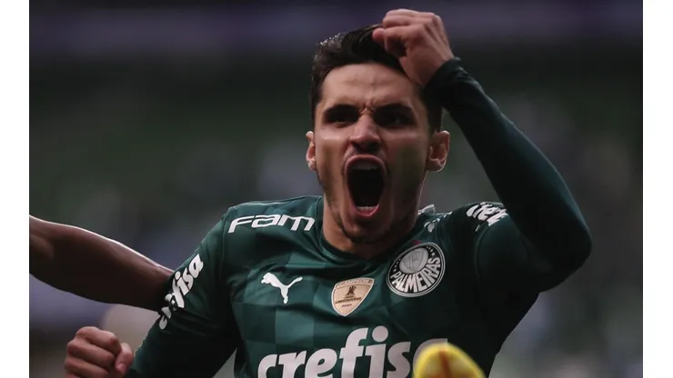 Raphael Veiga, do Palmeiras (Foto: Ettore Chierenguini/AGIF)
