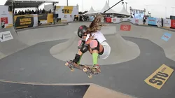 Maitê Demantova, da Seleção brasileira júnior de skate park. (Foto: Divulgação CBSk)