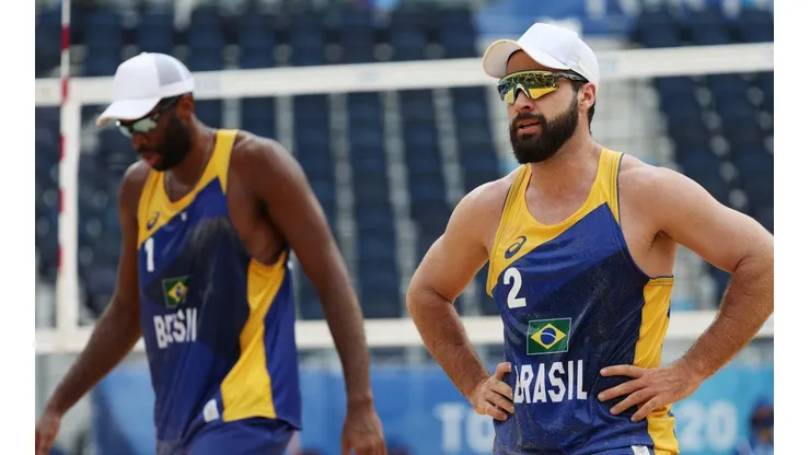 Bruno Schmidt anuncia que ele e Evandro decidiram se separar após os Jogos Olímpicos de Tóquio (Foto: Getty Images)