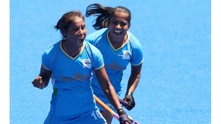 Jogadoras indianas de hóquei sobre a grama (Foto: Getty Images)