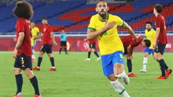 Matheus Cunha, autor do primeiro gol do Brasil contra a Espanha. (Foto: Getty Images)
