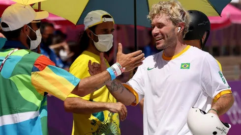 Pedro Barros, prata no skate park. (Foto: Getty Images)