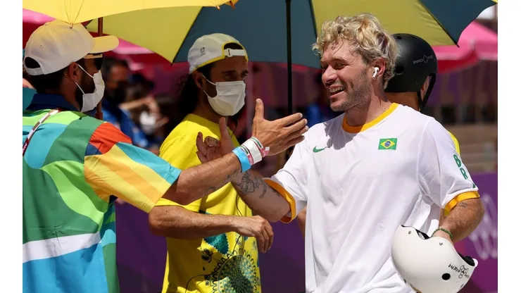 Pedro Barros, prata no skate park. (Foto: Getty Images)