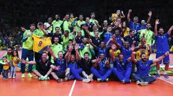 Seleção Olímpica de Vôlei campeã em Rio-2016 (Foto: Getty Images)