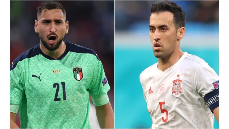 Itália x Espanha, semifinal da Eurocopa. (Foto: Getty Images)
