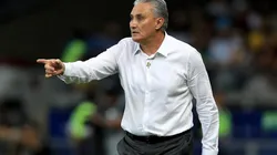 Tite, no comando da seleção brasileira diante da Argentina, em 2019 (Foto: Getty Images)