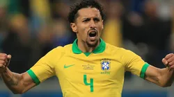 Marquinhos foi o capitão do Brasil na partida diante do Paraguai (Foto: Getty Images)