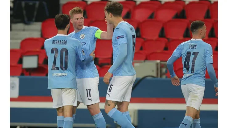 O Manchester City conseguiu uma grande virada sobre o PSG (Foto: Getty Images)
