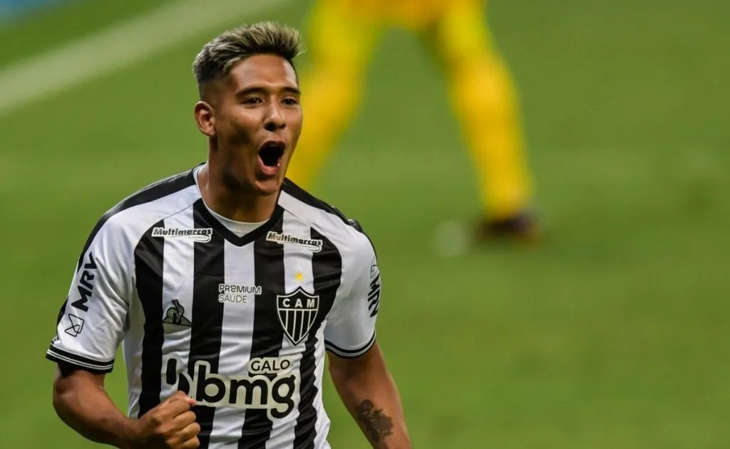 Zaracho deve começar o jogo na Arena MRV como titular do Galo – Foto: Pedro Vilela/Getty Images