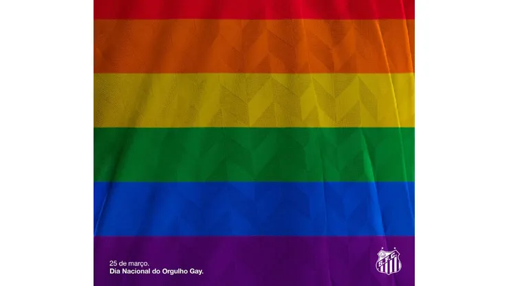 Clubes brasileiros se manifestam no Dia do Orgulho Gay; postagens são contra a homofobia. (Foto: Reprodução Twitter)