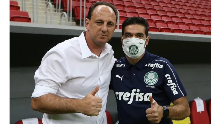 Ceni e Abel — (Foto: Cesar Greco/Palmeiras)