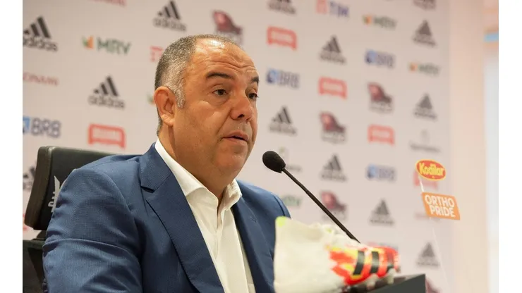 Marcos Braz é o homem forte do futebol — Foto: Alexandre Vidal / Flamengo