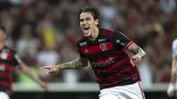 Pedro comemorando gol marcado no Campeonato Brasileiro