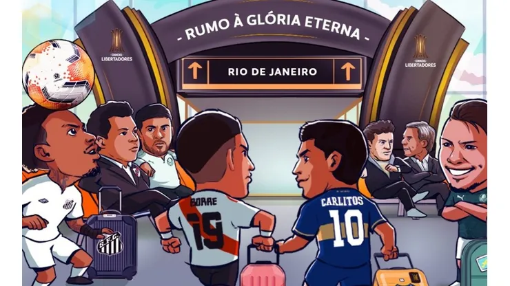 Conmebol causou polêmica por arte em homenagem às semifinais da Libertadores