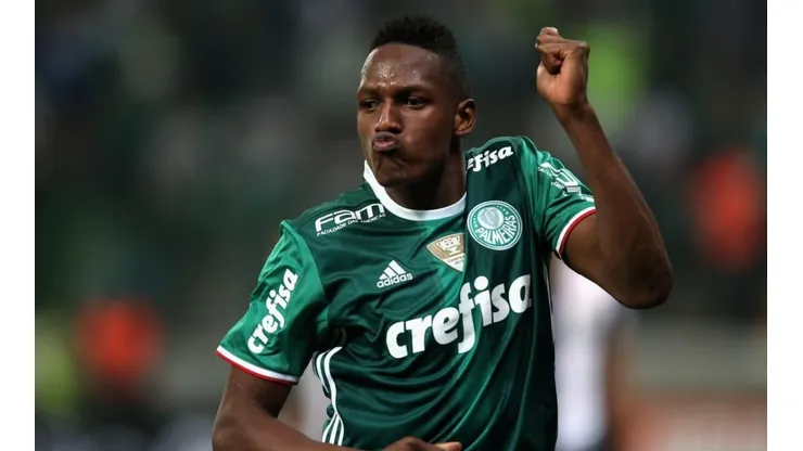 No Brasil, Yerry Mina conquistou um Campeonato Brasileiro com a camisa do Palmeiras - Foto: Getty Images