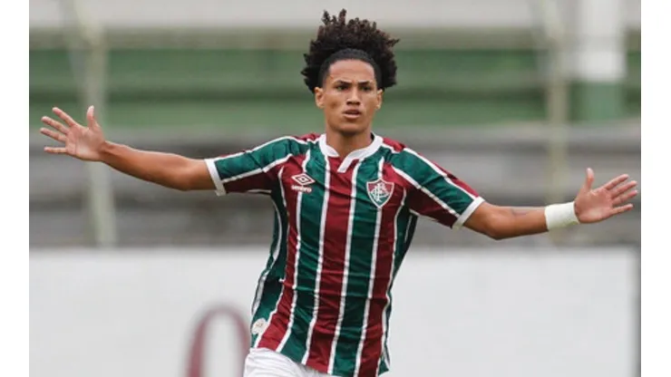 Gabryel Martins brincou com a eliminação do Flamengo. Divulgação/Fluminense