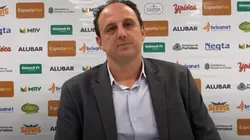 Ceni técnico do Fortaleza em entrevista. Foto: TV Leão/Reprodução