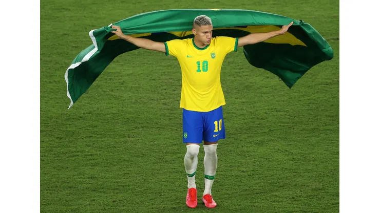 Seleção Brasileira Masculina. (Foto de Clive Mason/Getty Images)
