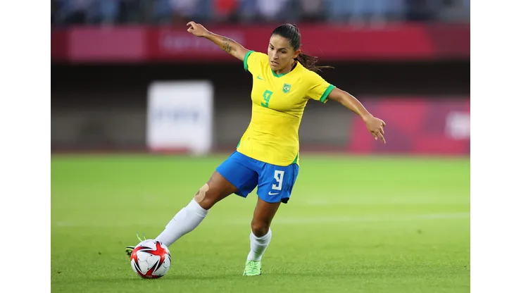 Debinha, jogadora da Seleção Brasileira Feminina. (Foto de Koki Nagahama/Getty Images)