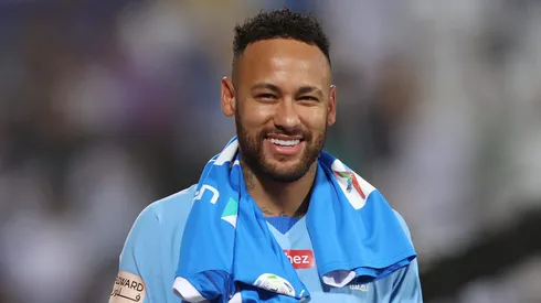 RIYADH, SAUDI ARABIA - SEPTEMBER 15: Neymar Jr of Al Hilal looks on prior to the match between Al-Hilal and Riyadh at Prince Faisal Bin Fahad on September 15, 2023 in Riyadh, Saudi Arabia. (Photo by Yasser Bakhsh/Getty Images)