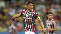 Thiago Silva jogador do Fluminense durante partida contra o Cuiaba no estadio Arena Pantanal pelo campeonato Brasileiro A 2024. Foto: Gil Gomes/AGIF