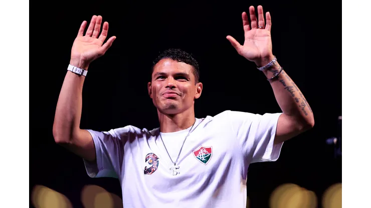 Thiago Silva pode fazer sua estreia no Fluminense neste domingo (21). (Foto de Buda Mendes/Getty Images)