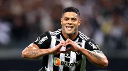 BELO HORIZONTE, BRAZIL - AUGUST 03: Hulk of Atletico-MG celebrates after scoring the first goal of his team via penalty during a Copa CONMEBOL Libertadores 2022 first-leg quarter final match between Atletico Mineiro and Palmeiras at Mineirao Stadium on August 03, 2022 in Belo Horizonte, Brazil. (Photo by Buda Mendes/Getty Images) Atlético-MG