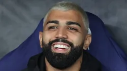 Gabigol durante partida do Brasileirão. Atacante teria assinado com o Verdão.