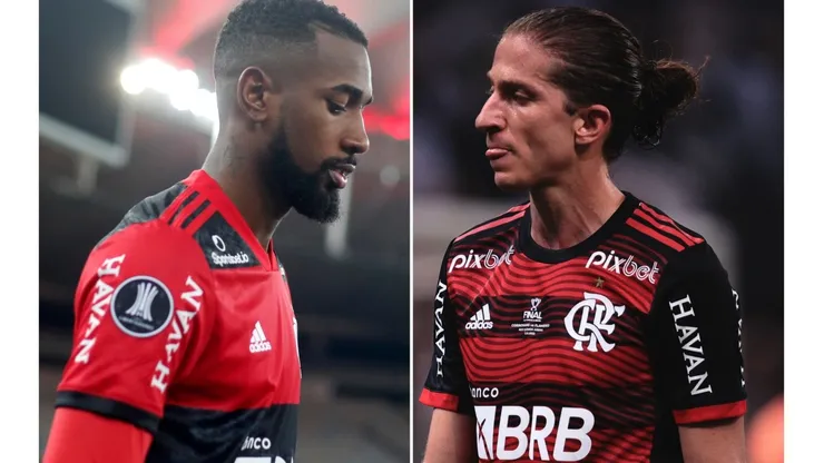 Fotos: (Pool/Getty Images/Ettore Chiereguini/AGIF) - Filipe Luís saiu em defesa de Gérson no Flamengo