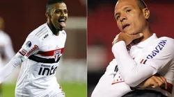 Foto 1: Agustin Marcarian/Getty Images / Foto 2: Moises Nascimentol/AGIF - Brenner e Luís Fabiano são de diferentes gerações.