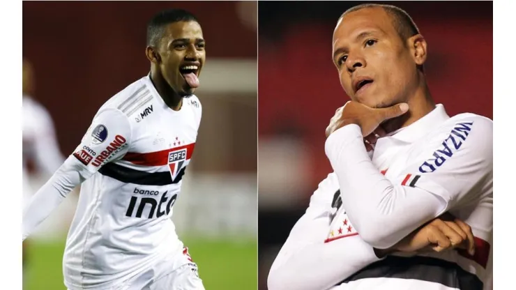 Foto 1: Agustin Marcarian/Getty Images / Foto 2: Moises Nascimentol/AGIF - Brenner e Luís Fabiano são de diferentes gerações.