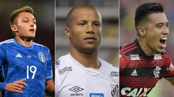 Marcello Zambrana/AGIF; Alexandre Loureiro/Claudio Villa/Getty Images - Mateo Retegui, Fernando Uribe e Carlos Sanchez