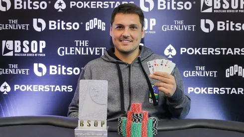 Thiago Grigoletti venceu torneio de poker no primeiro dia de BSOP (Foto: Divulgação/BSOP)