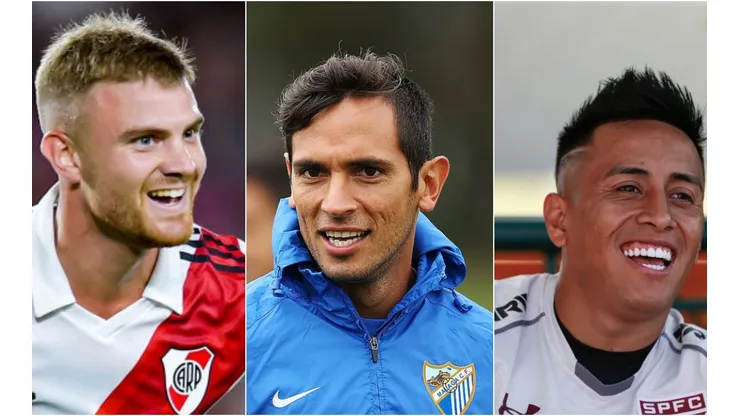 Foto: Marcello Zambrana/AGIF; Morne de Klerk/Marcelo Endelli/Getty Images - Lucas Beltran, Roque Santa Cruz e Cueva