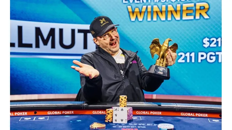 Phil Hellmuth massacrou os adversários em torneio de poker (Foto: Divulgação/PokerGO)