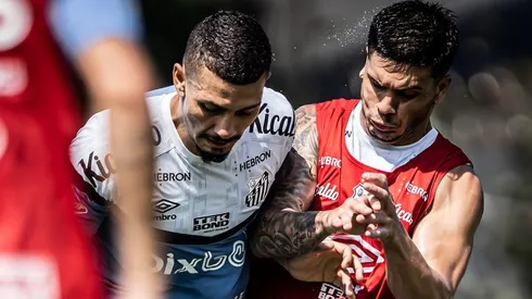Foto: Raul Baretta/ Santos FC - Alison e Rodrigo Fernández devem perder estreia do Peixe na Sul-Americana