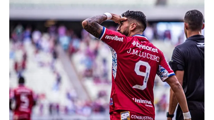 Foto: Lucas Emanuel/AGIF - Lucero marcou dois gols nas quartas de final da Copa do Nordeste