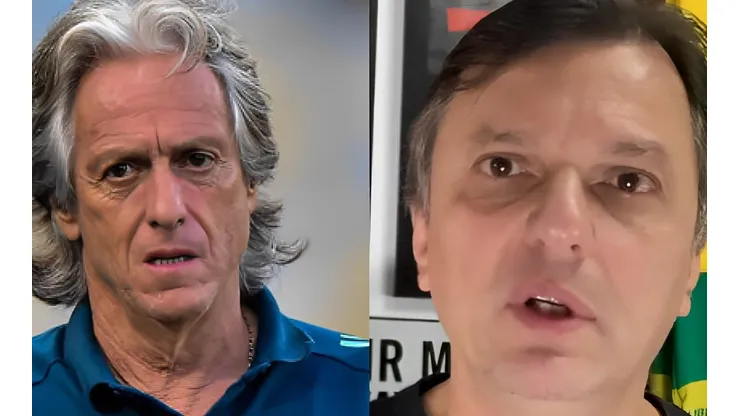 Fotos: Thiago Ribeiro/AGIF e Reprodução/Youtube - Mauro falou sobre Jorge Jesus e Flamengo.