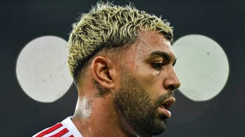 Gabigol, jogador do Flamengo, durante partida contra o Vasco no estádio Maracanã pelo Brasileirão Série A 2024. Foto: Thiago Ribeiro/AGIF