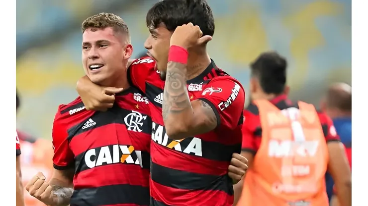Matheus Sávio e Lucas Paquetá - Foto: Alexandre Vidal/Flamengo