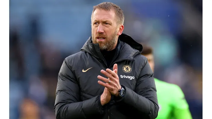 Foto: (Marc Atkins/Getty Images) - Graham Potter, técnico do Chelsea, pregou respeito ao Real Madrid de Carlo Ancelotti