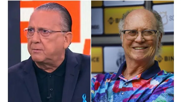 Foto 1: Reprodução/Sportv / Foto 2: Fernanda Luz/AGIF - Falcão e Galvão trabalharam anos juntos.